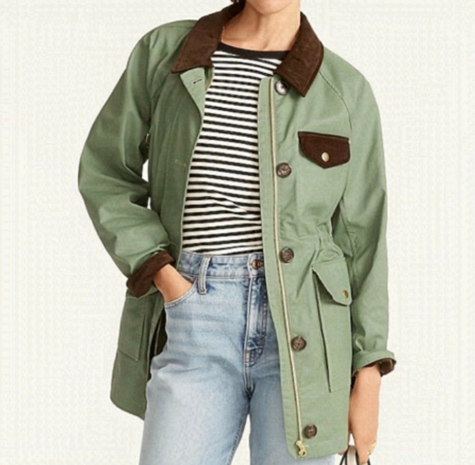 NWT J.Crew Field Jacket size Medium Hunter Green NWT outlet